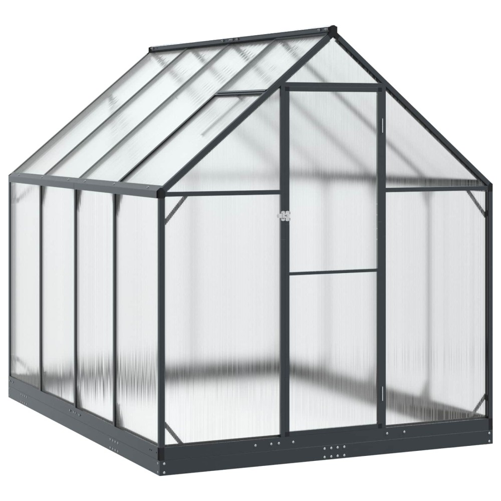vidaXL Θερμοκήπιο Κήπου με πόρτα Ανθρακί 183,5 x 243,5 x 207 εκ