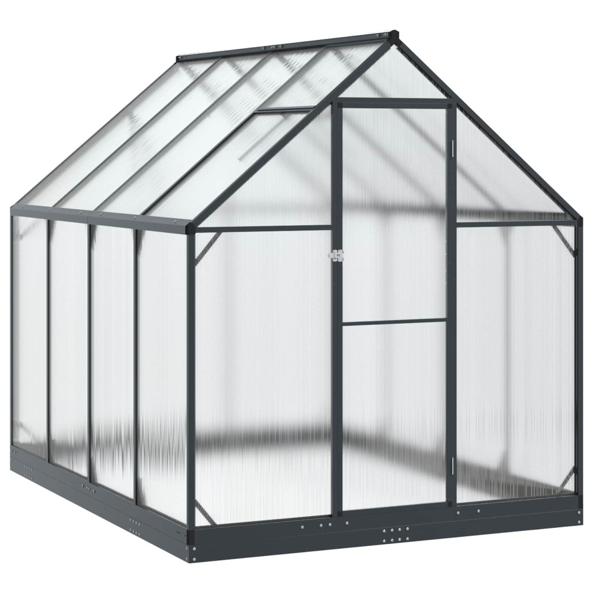 vidaXL Θερμοκήπιο Κήπου με πόρτα Ανθρακί 183,5 x 243,5 x 207 εκ