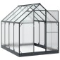 vidaXL Θερμοκήπιο Κήπου με πόρτα Ανθρακί 183,5 x 243,5 x 207 εκ