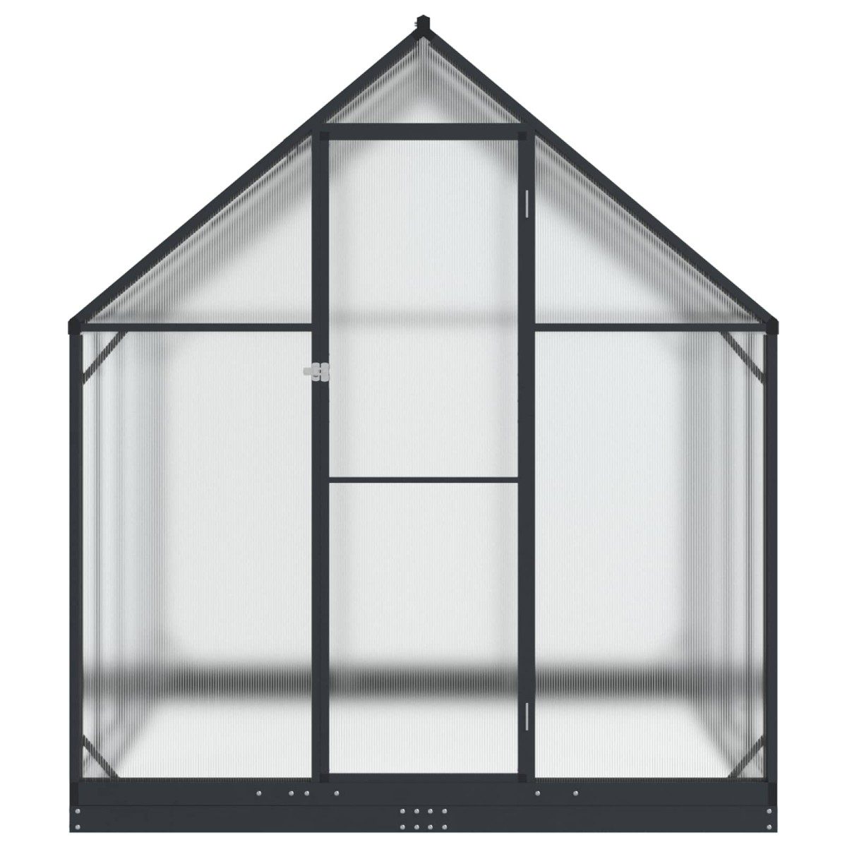 vidaXL Θερμοκήπιο Κήπου με πόρτα Ανθρακί 183,5 x 243,5 x 207 εκ