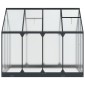 vidaXL Θερμοκήπιο Κήπου με πόρτα Ανθρακί 183,5 x 243,5 x 207 εκ
