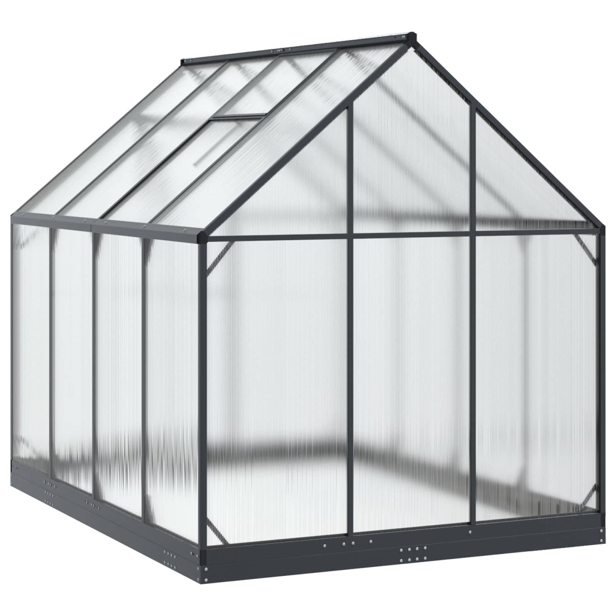 vidaXL Θερμοκήπιο Κήπου με πόρτα Ανθρακί 183,5 x 243,5 x 207 εκ
