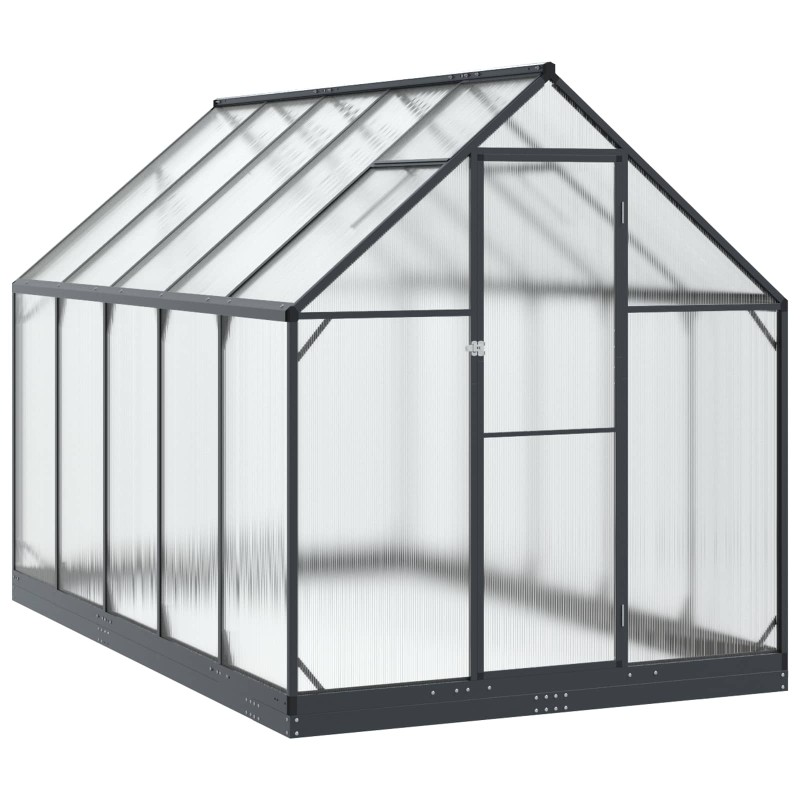 vidaXL Θερμοκήπιο Κήπου με πόρτα Ανθρακί 183,5 x 303,5 x 207 εκ