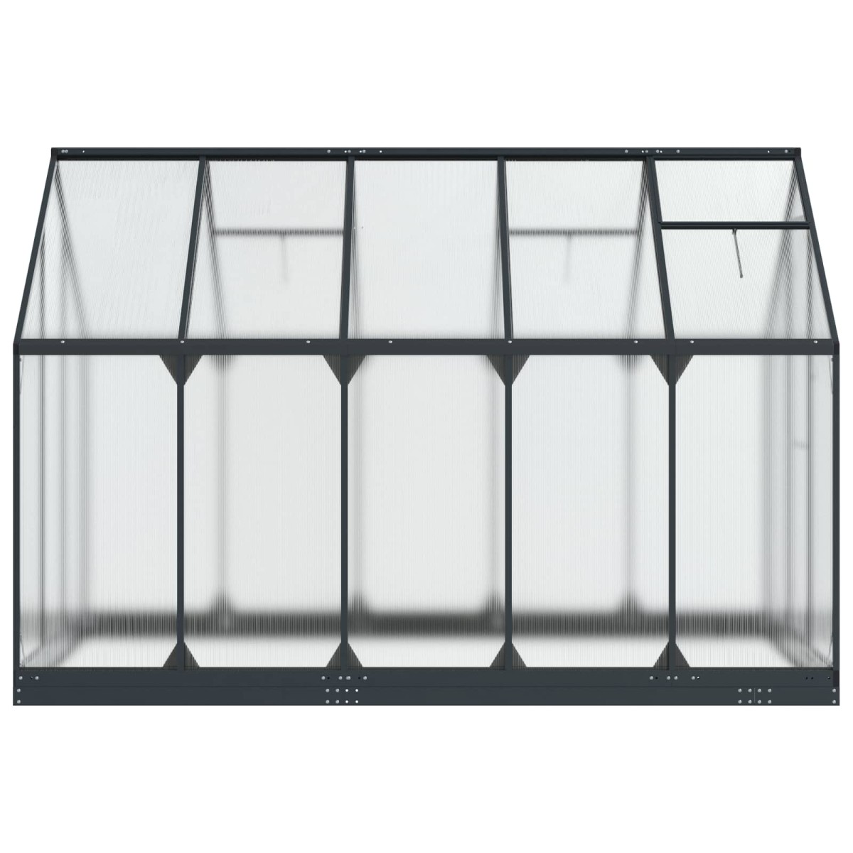 vidaXL Θερμοκήπιο Κήπου με πόρτα Ανθρακί 183,5 x 303,5 x 207 εκ