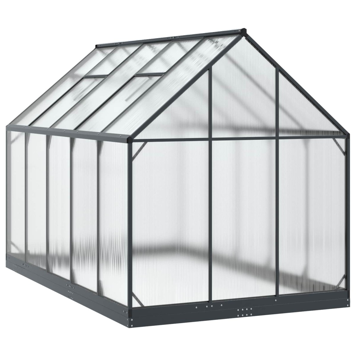 vidaXL Θερμοκήπιο Κήπου με πόρτα Ανθρακί 183,5 x 303,5 x 207 εκ