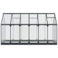 vidaXL Θερμοκήπιο Κήπου με πόρτα Ανθρακί 183,5 x 363,5 x 207 εκ