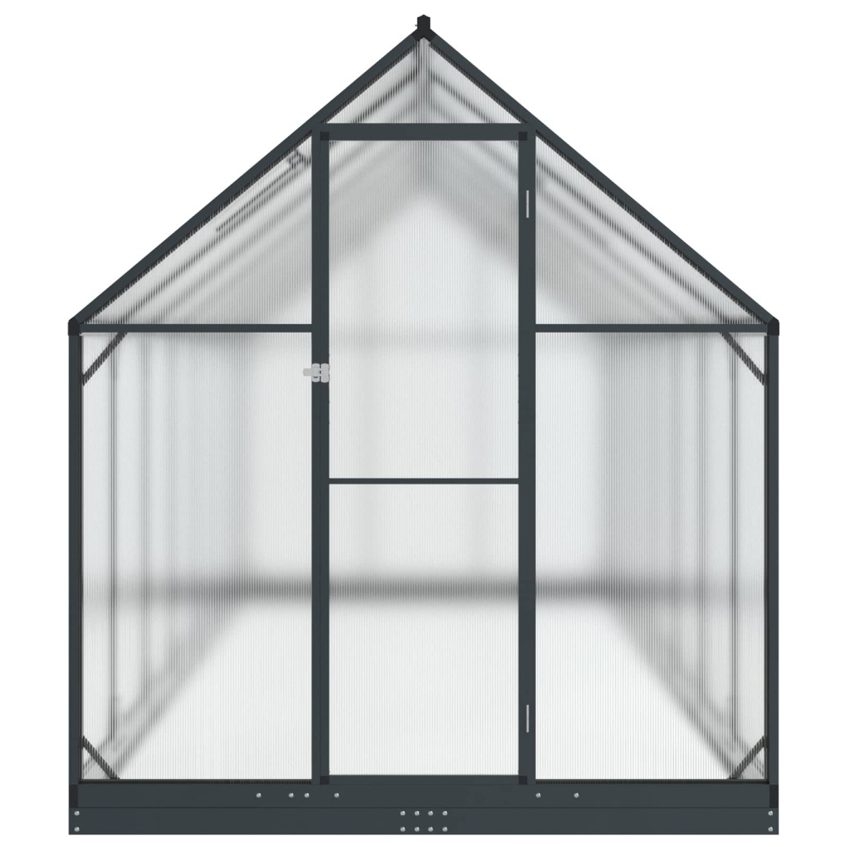 vidaXL Θερμοκήπιο Κήπου με πόρτα Ανθρακί 183,5 x 423,5 x 207 εκ