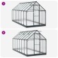 vidaXL Θερμοκήπιο Κήπου με πόρτα Ανθρακί 183,5 x 423,5 x 207 εκ