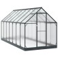 vidaXL Θερμοκήπιο Κήπου με πόρτα Ανθρακί 183,5 x 423,5 x 207 εκ