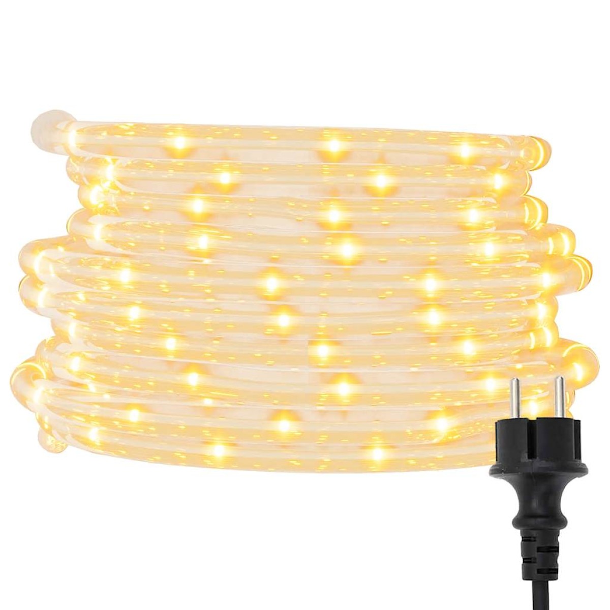 vidaXL Φωτάκια σε Σωλήνα με 1200 LED Θερμό Λευκό 50 μ. από PVC