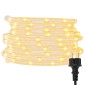 vidaXL Φωτάκια σε Σωλήνα με 1200 LED Θερμό Λευκό 50 μ. από PVC