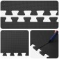 vidaXL Χαλάκι για Πισίνα 40 τμχ. Μαύρο 14,4 τ.μ. Φελιζόλ EVA