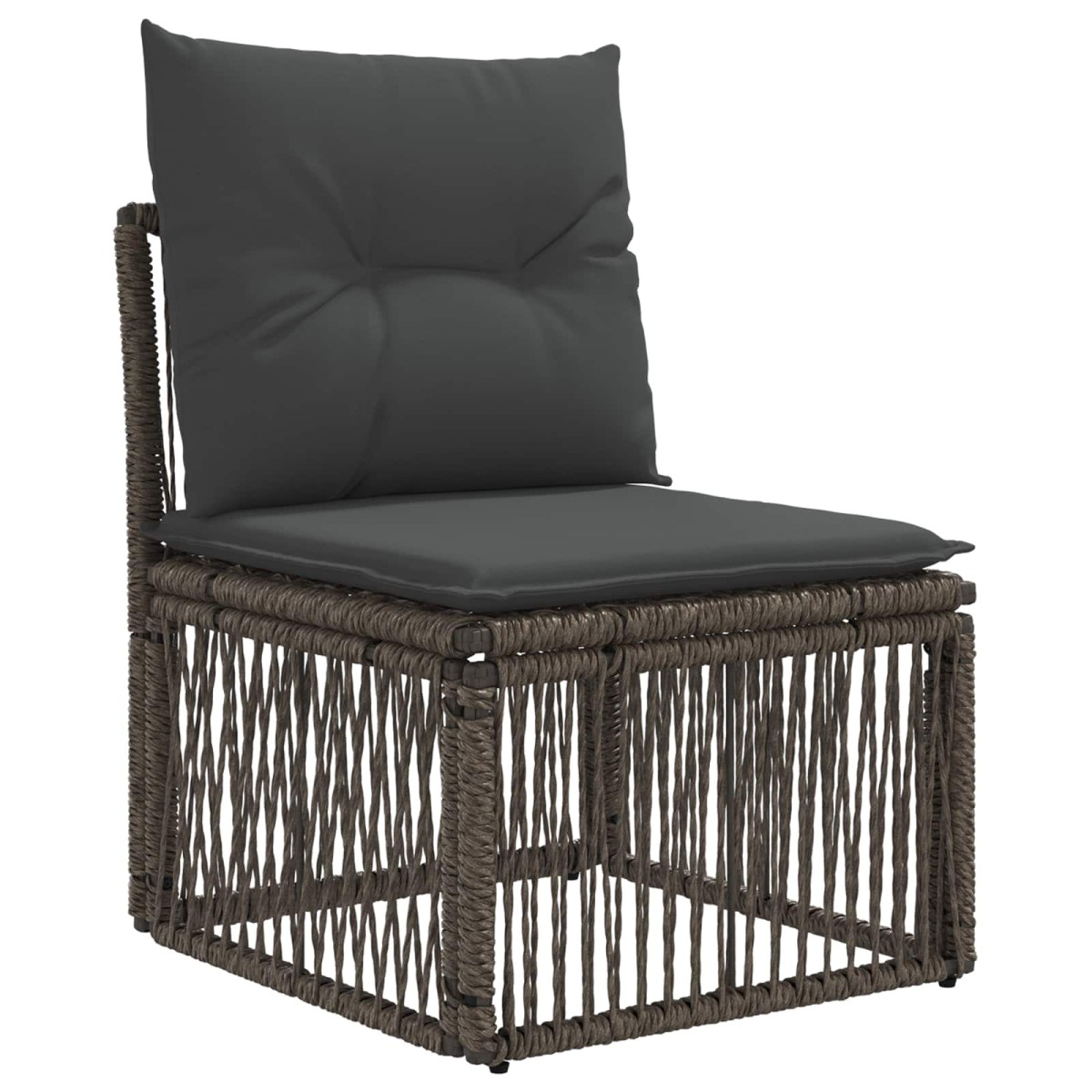 vidaXL Σετ Καναπέ Κήπου 10 τμχ. Γκρι συνθετικό ρατάν