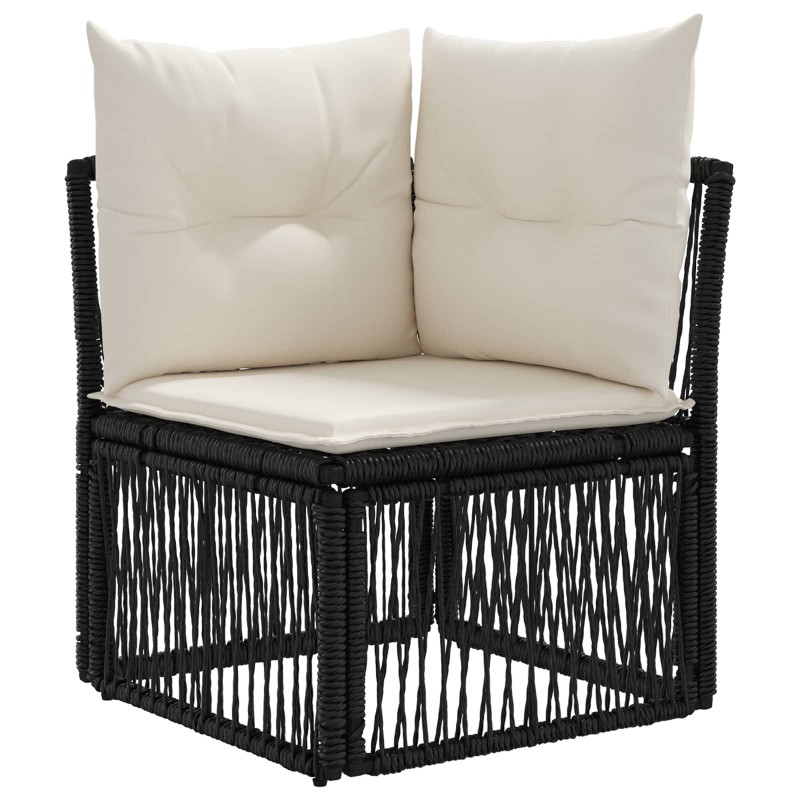 vidaXL Σετ Καναπέ Κήπου 13 τμχ. Μαύρο συνθετικό ρατάν