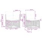 vidaXL Σετ Καναπέ Κήπου 12 τμχ. Μπεζ συνθετικό ρατάν