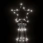 vidaXL Χριστουγεννιάτικο Δέντρο Κώνος 310 LED Ψυχρό Λευκό 100x300 εκ.