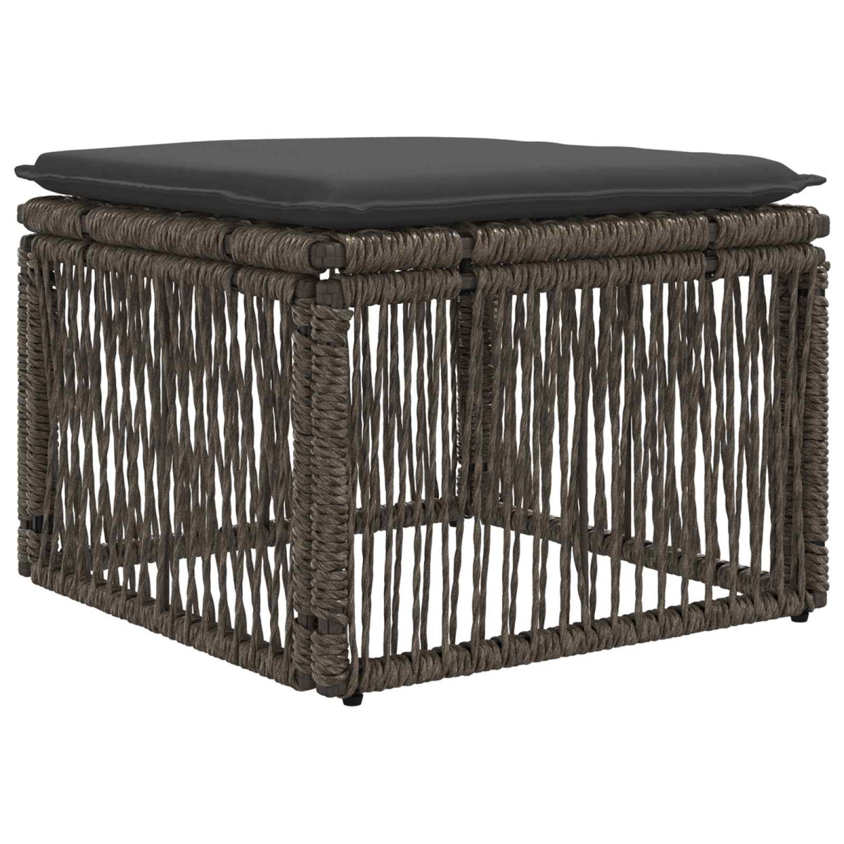 vidaXL Σετ Καναπέ Κήπου 9 τμχ. Γκρι συνθετικό ρατάν