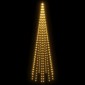 vidaXL Χριστουγεν. Δέντρο για Ιστό Σημαίας 310 LED Θερμό Λευκό 300 εκ.