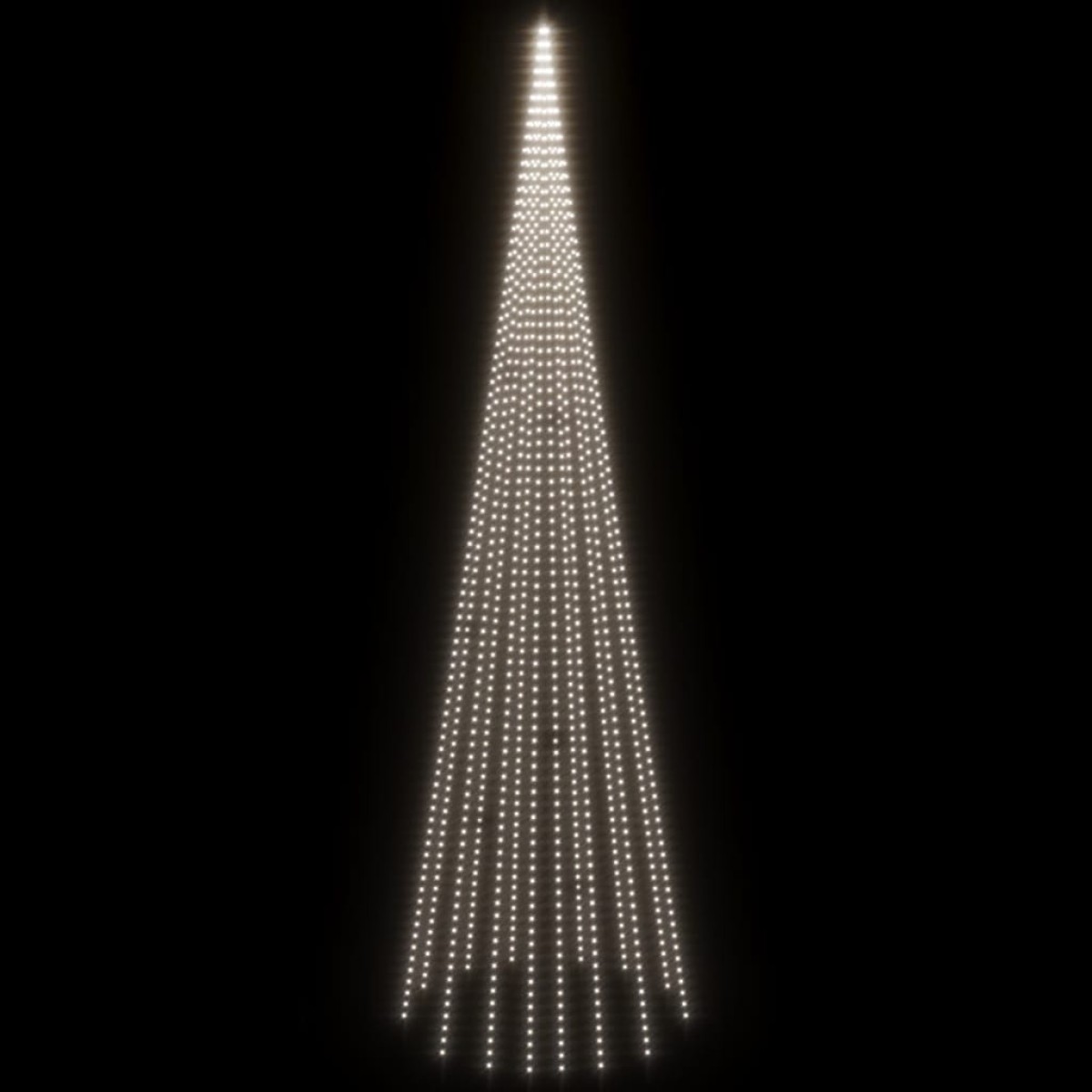 vidaXL Χριστουγ. Δέντρο για Ιστό Σημαίας 1134 LED Ψυχρό Λευκό 800 εκ.