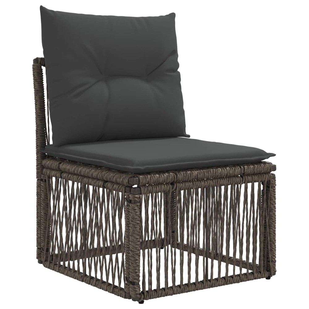 vidaXL Σετ Καναπέ Κήπου 13 τμχ. Γκρι και Σκούρο Γκρι συνθετικό ρατάν