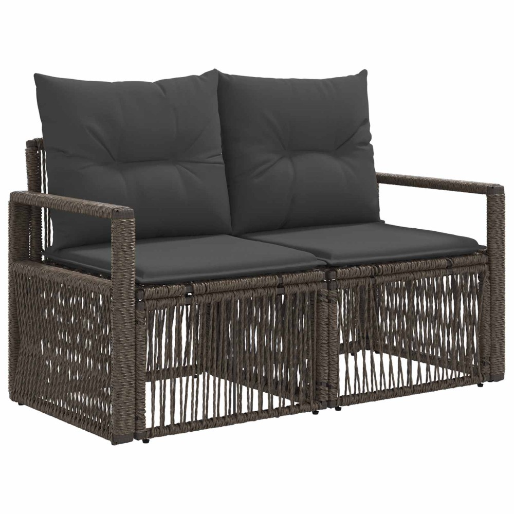 vidaXL Σετ Καναπέ Κήπου 12 τμχ. Γκρι συνθετικό ρατάν