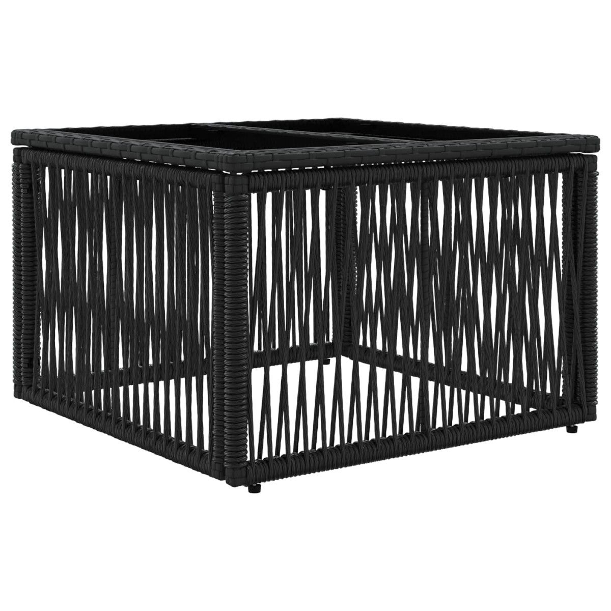 vidaXL Σετ Καναπέ Κήπου 11 τμχ. Μαύρο συνθετικό ρατάν
