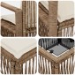 vidaXL Σετ Καναπέ Κήπου 13 τμχ. Μπεζ συνθετικό ρατάν