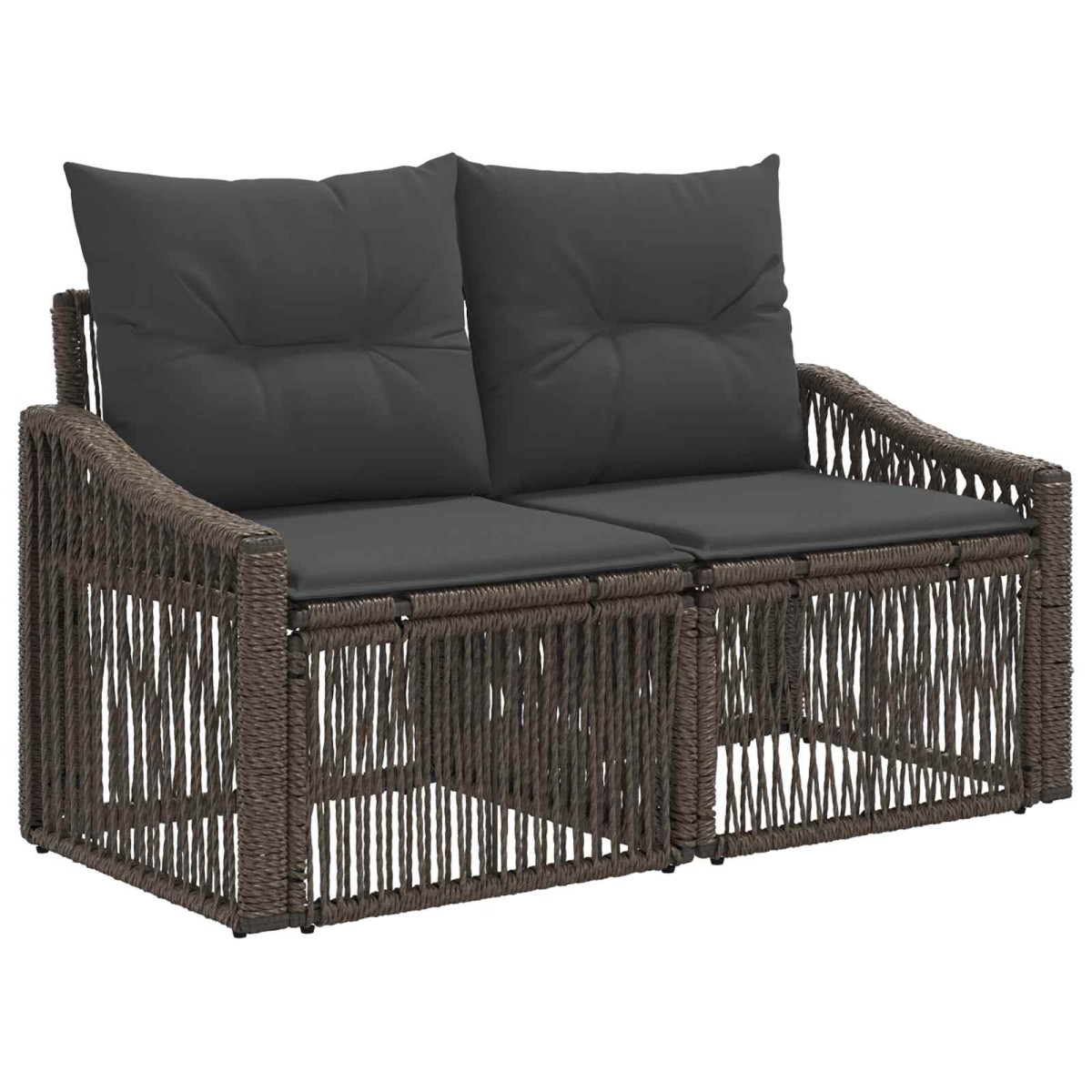 vidaXL Σετ Καναπέ Κήπου 9 τμχ. Γκρι συνθετικό ρατάν