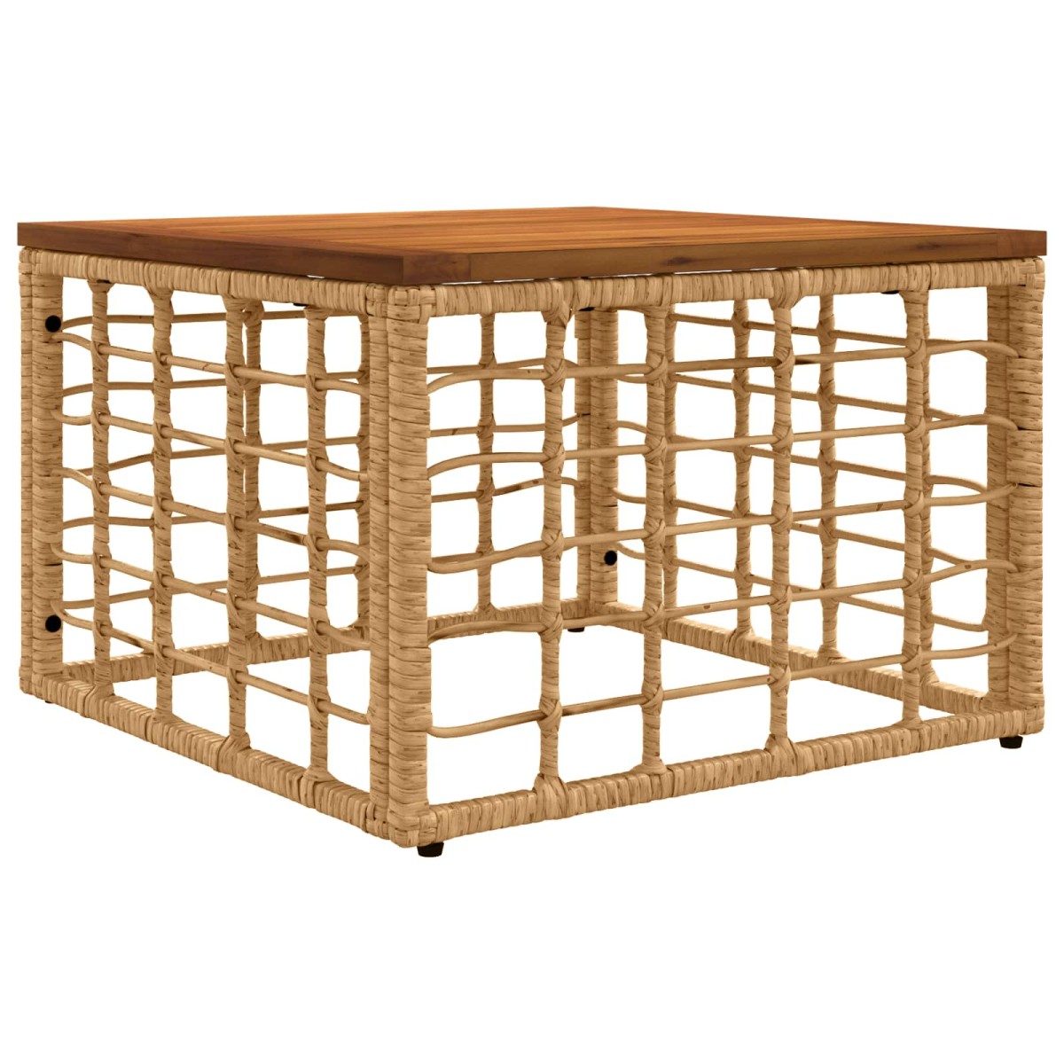 vidaXL Σειρά Καναπέ Εξωτερικού 5 τμχ. Φυσικό και Κρέμα Λευκό