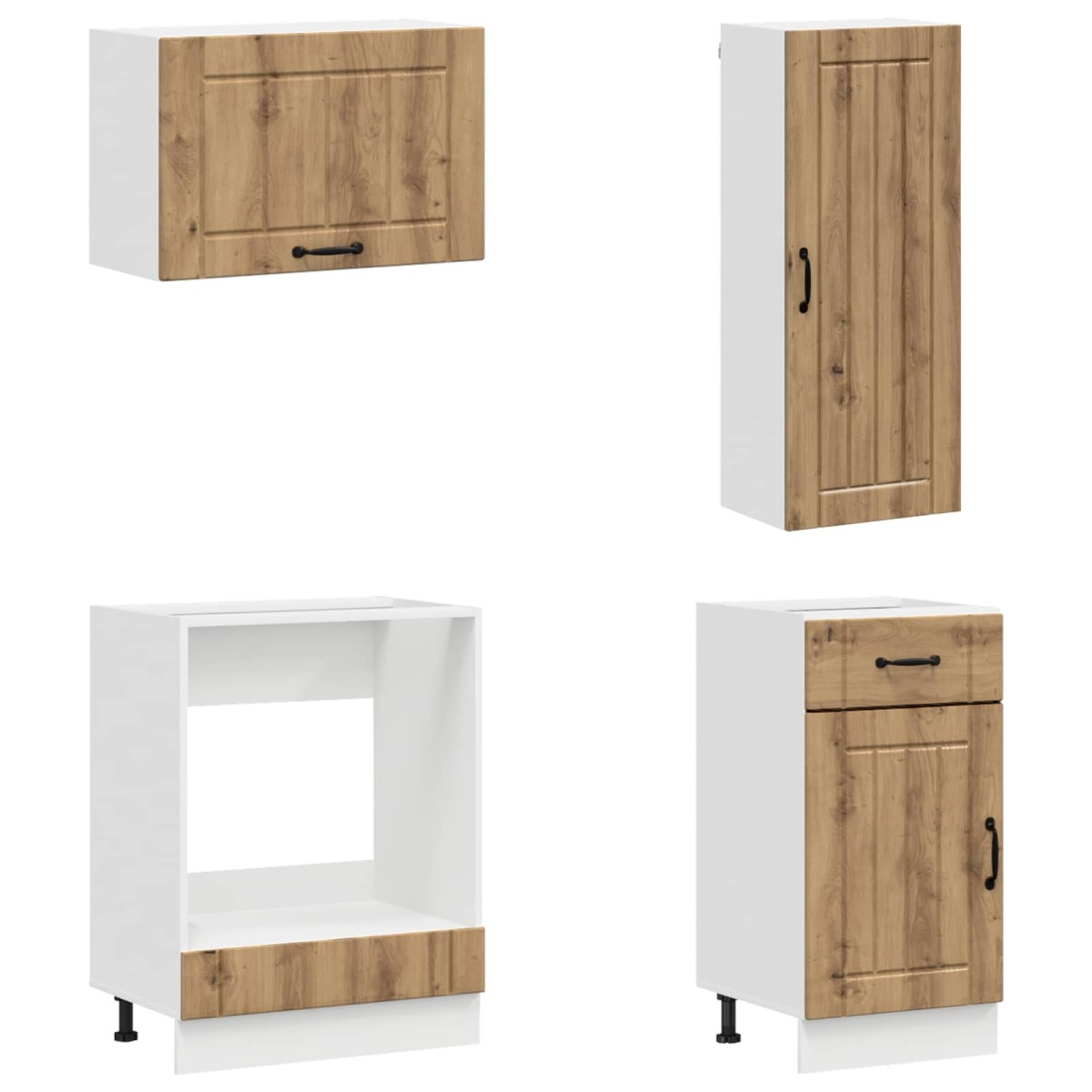 vidaXL Μονάδα κουζίνας LUCCA 8 τμχ. Artisan Δρυς Επεξεργασμένο Ξύλο