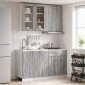 vidaXL Μονάδα κουζίνας LYON 4 τμχ. Γκρι Sonoma Επεξεργασμένο Ξύλο