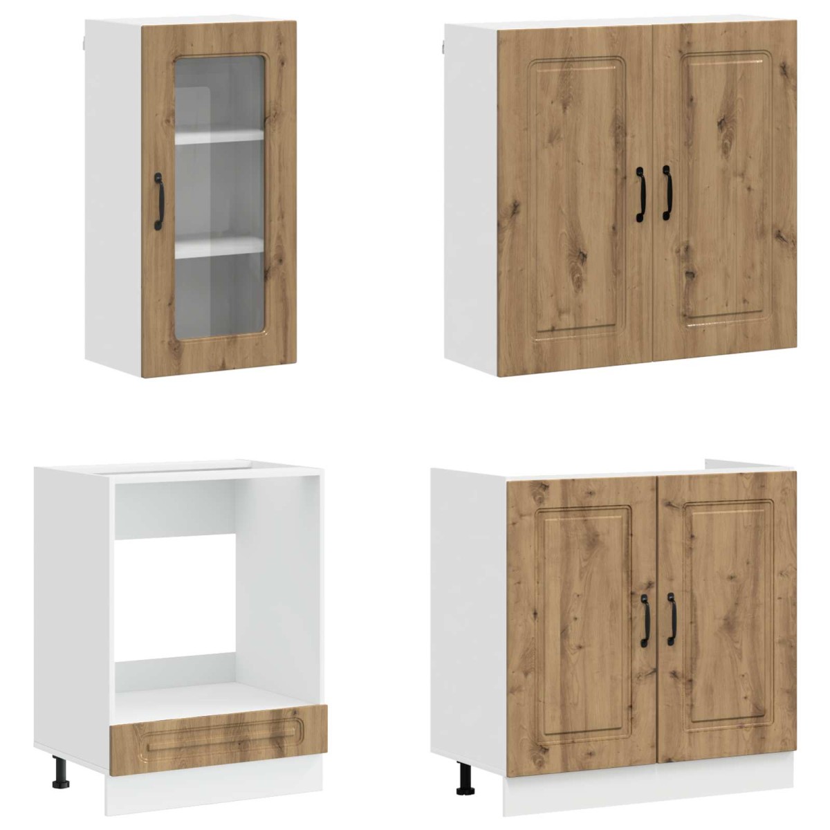 vidaXL Μονάδα κουζίνας KALMAR 8 τμχ. Artisan Δρυς Επεξεργασμένο Ξύλο