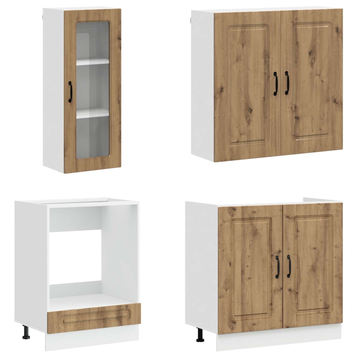 vidaXL Μονάδα κουζίνας KALMAR 8 τμχ. Artisan Δρυς Επεξεργασμένο Ξύλο