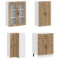 vidaXL Μονάδα κουζίνας KALMAR 8 τμχ. Artisan Δρυς Επεξεργασμένο Ξύλο