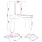 vidaXL Σετ Τραπεζιού Μακιγιάζ FAUSKE 2 τμχ. Λευκό 100 x 50 x 143 εκ