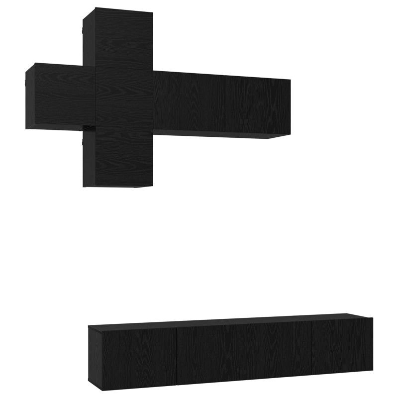 vidaXL Σετ επίπλου τηλεόρασης 8 τμχ. Επεξεργασμένο Ξύλο
