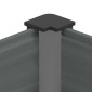 vidaXL Υπερυψωμένη Ζαρντινιέρα Μαύρο 200 x 30 x 72 εκ