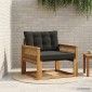 vidaXL Στερεό ξύλο ακακίας και Textilene