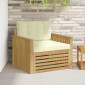vidaXL Εξωτερικός καναπές Πολυεστέρας Λευκό