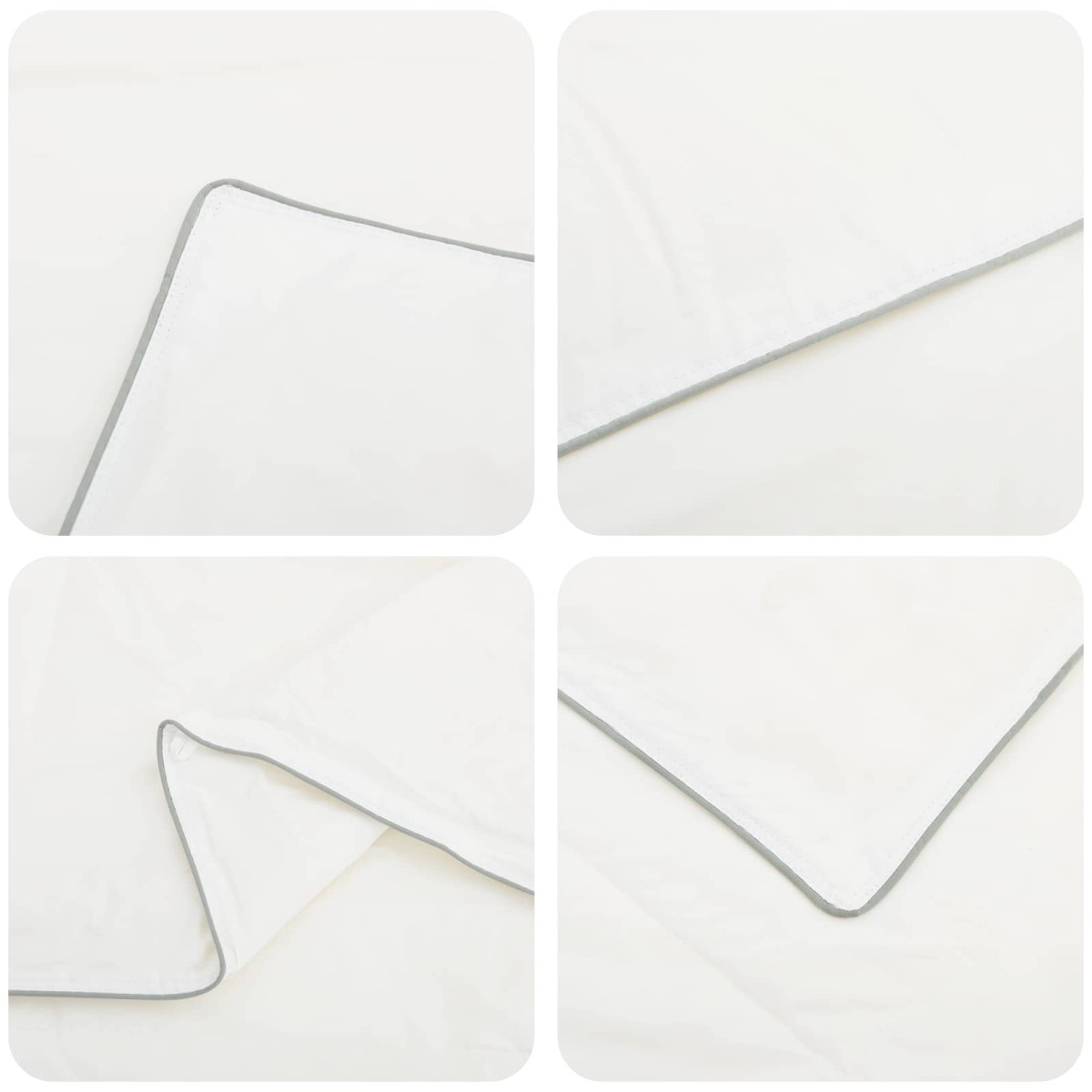 vidaXL Πάπλωμα 152x203 εκ 4 Εποχές 300 GSM Αυστραλιανό Μαλλί Λευκό