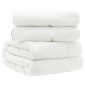 vidaXL Πάπλωμα TRIER 155x200εκ 4 Εποχές 140+220GSM Λευκό Σχέδιο 2 σε 1