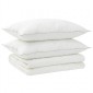 vidaXL Σέτ Παπλώματος και Μαξιλαριού 3 τμχ. 200x200 εκ Καλοκαίρι Μαλλί