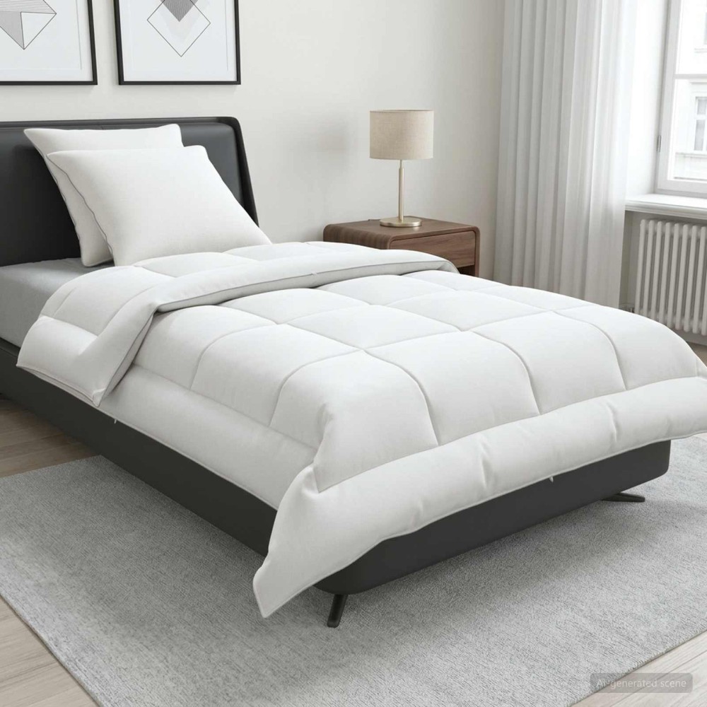 vidaXL Σέτ Παπλώματος και Μαξιλαριού 3 τμχ. 155x220 εκ Καλοκαίρι Μαλλί