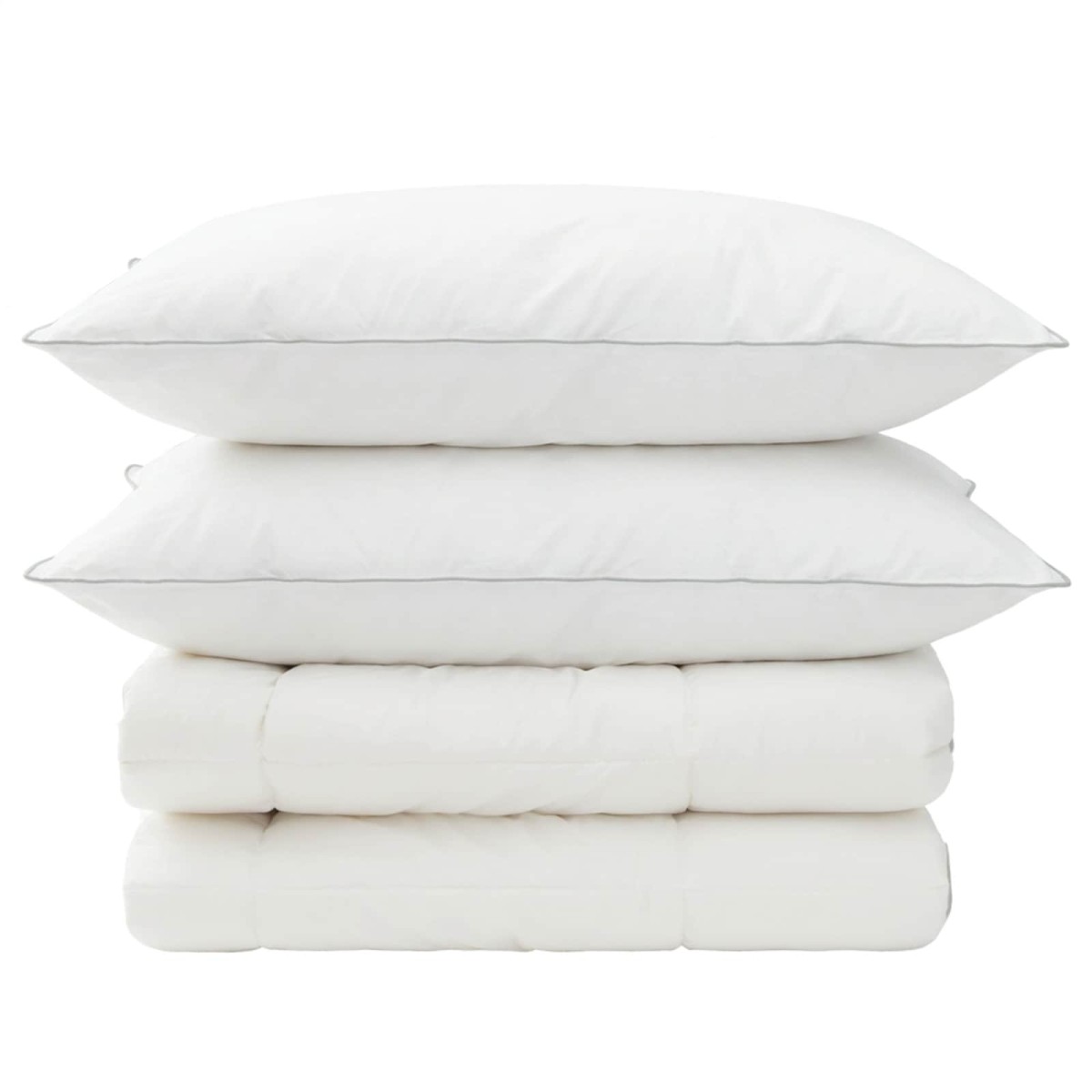 vidaXL Σέτ Παπλώματος και Μαξιλαριού 3 τμχ. 200x200 εκ Χειμώνας Μαλλί