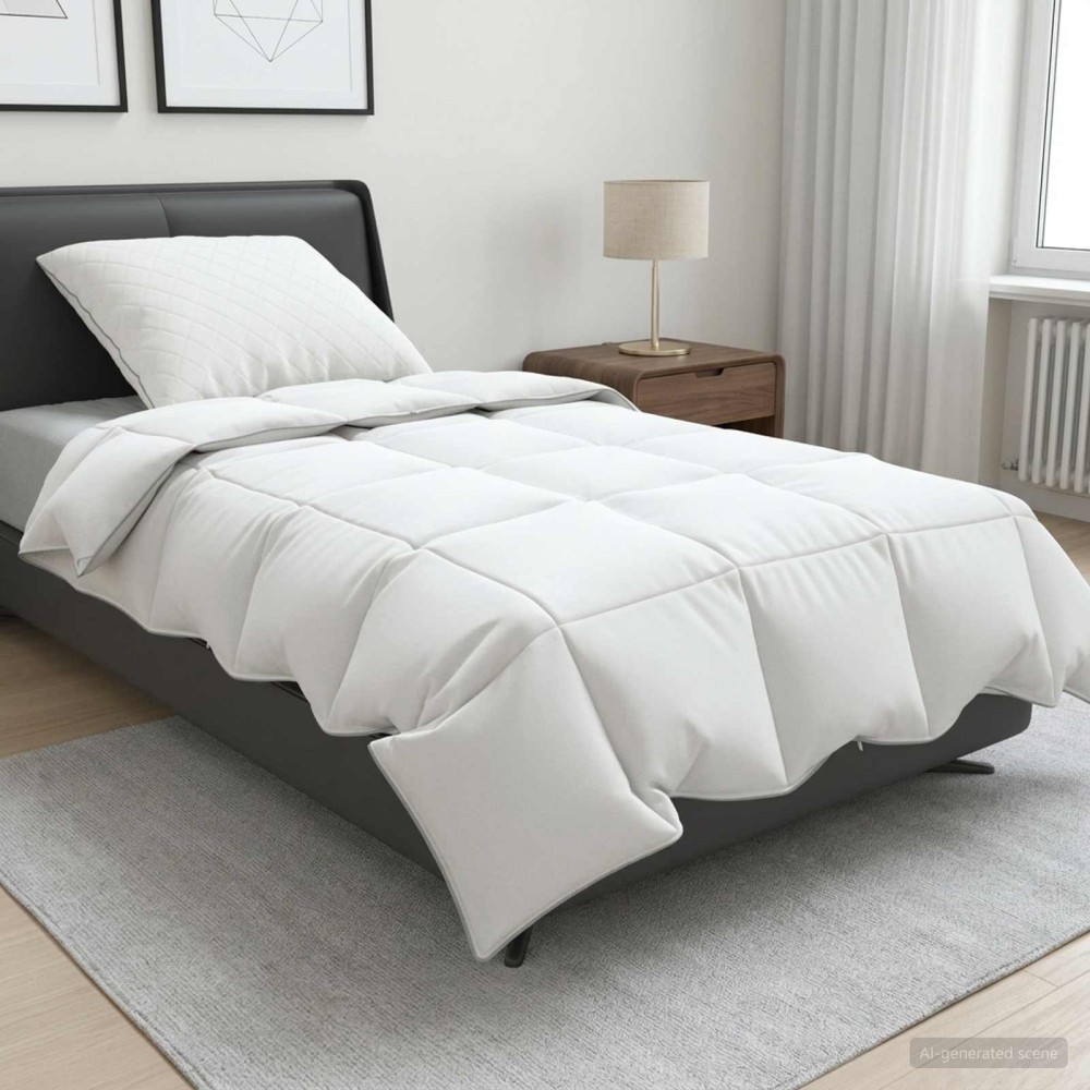 vidaXL Σετ πάπλωμα 90% χήνας FULDA 2 pcs 135 x 200 cm Καλοκαίρι Λευκό