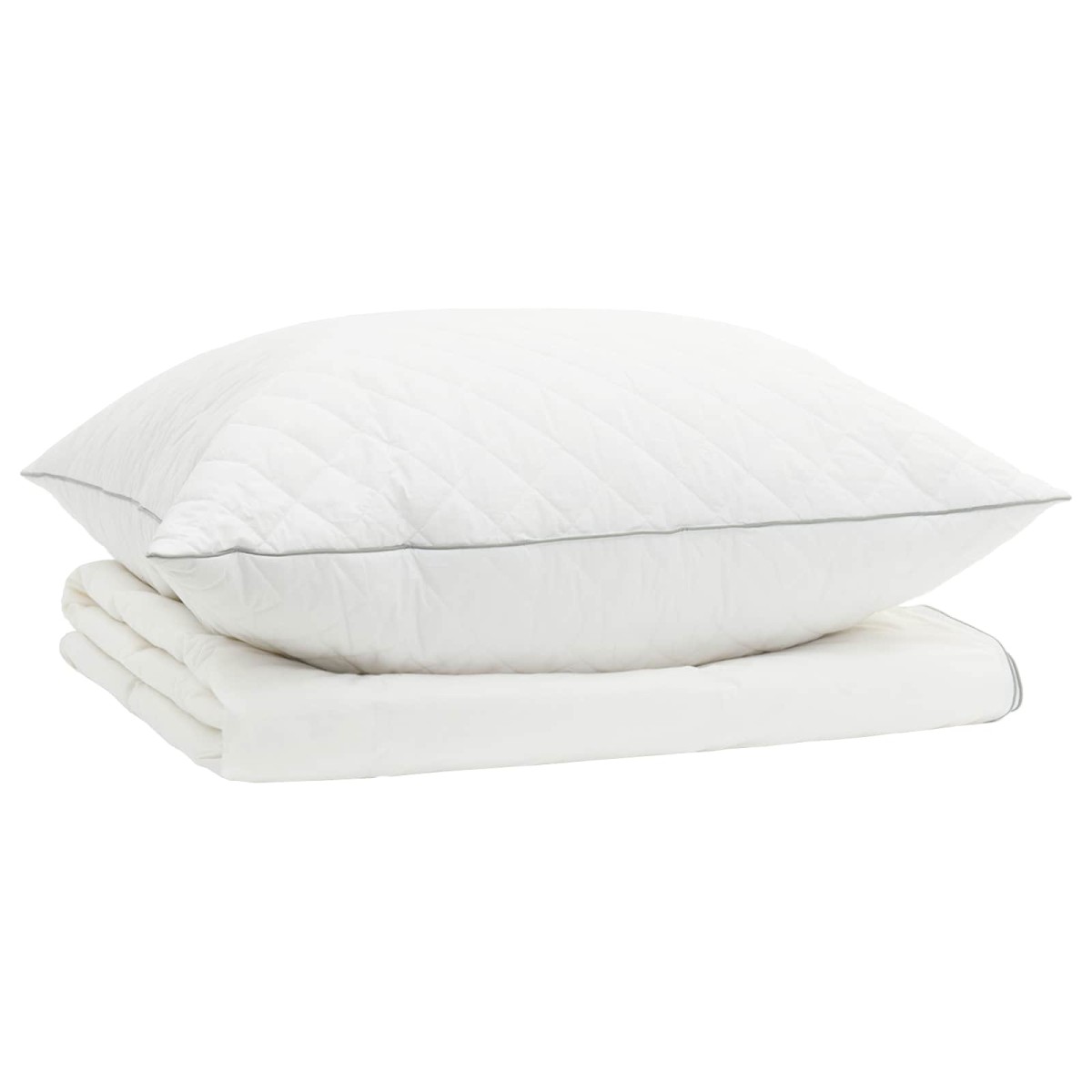 vidaXL Σετ πάπλωμα 90% χήνας FULDA 2 τμχ. 137 x 200 cm Καλοκαίρι Λευκό