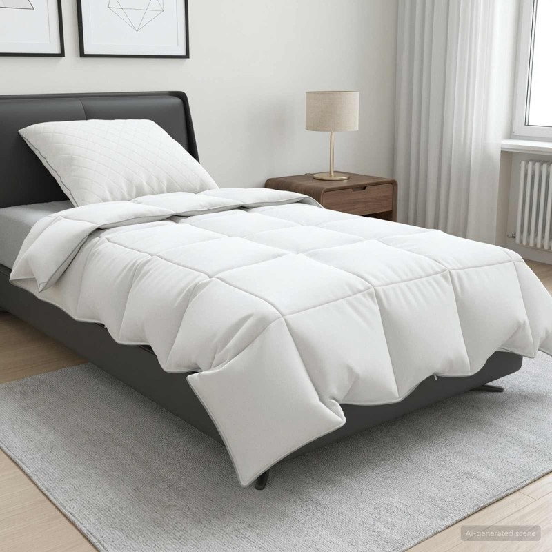 vidaXL Σετ πάπλωμα 90% χήνας FULDA 2 τμχ. 140 x 200 cm Καλοκαίρι Λευκό