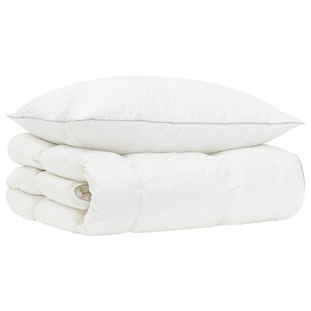 vidaXL Σετ πάπλωμα 90% χήνας FULDA 2 τμχ. 155 x 200 εκ. Όλες οι εποχές