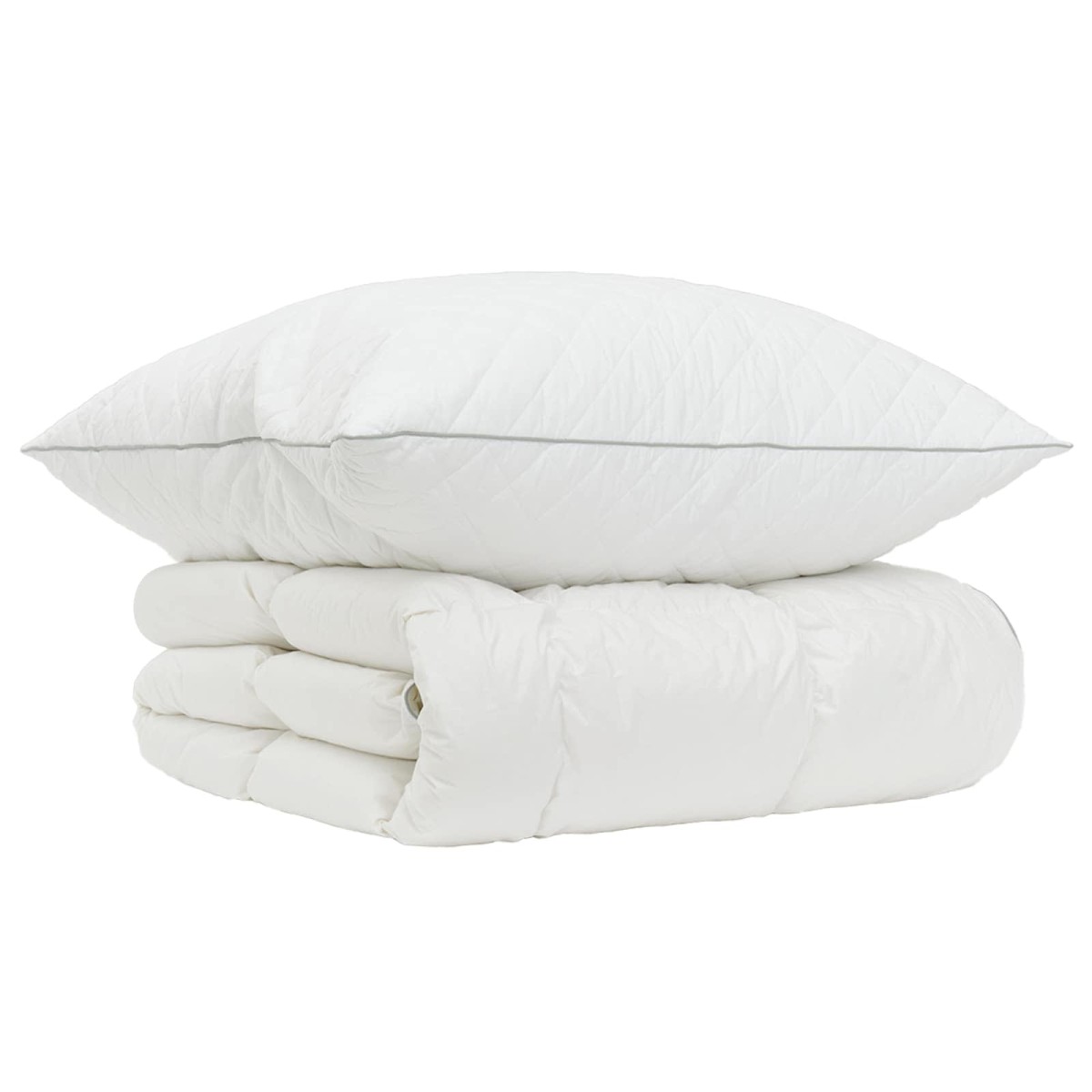 vidaXL Σετ πάπλωμα 90% χήνας FULDA 2 τμχ. 135 x 200 cm Χειμώνας Λευκό