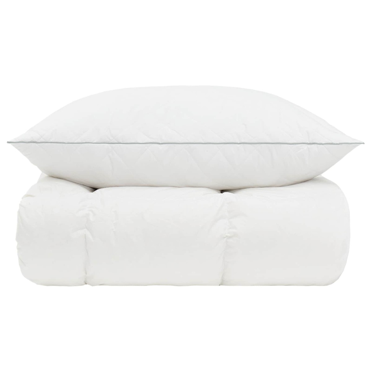 vidaXL Σετ πάπλωμα 90% χήνας FULDA 2 τμχ. 152 x 203 cm Χειμώνας Λευκό